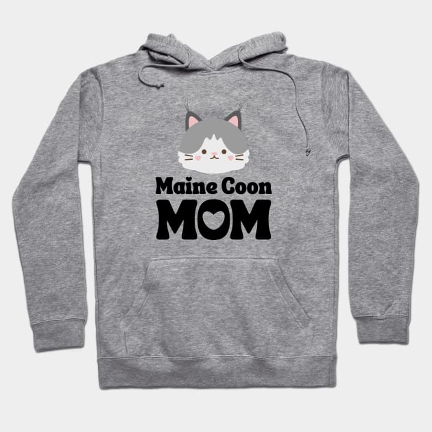 Maine Coon Mom / Maine Coon Cat Mama / Funny Cat Shirt / Gift for Maine Coon Cat Hoodie by MeowtakuShop